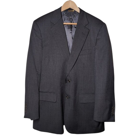 Brooks Brothers 1818 Madison Mens Wool Blazer 40R/34W Charcoal Union Made in USA - Picture 1 of 14